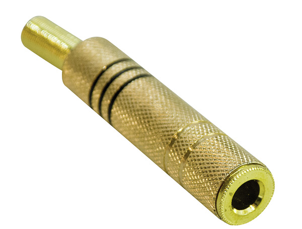 PRESA MONO 6,3 VOLANTE DORATA CON GUID
