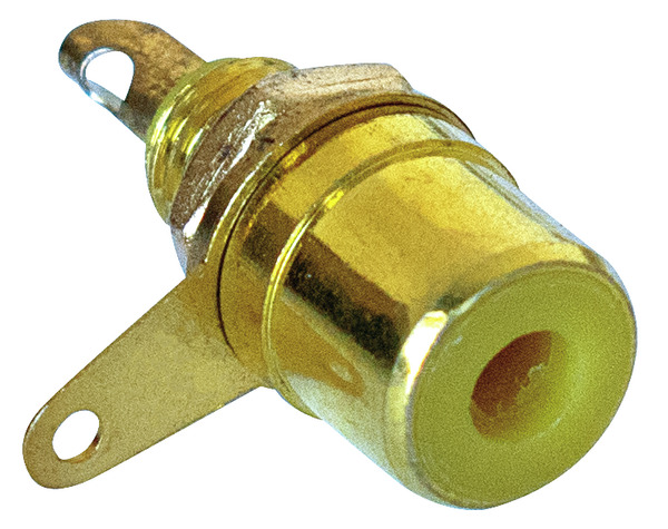 PRESA RCA DA PANN.DORATA COL.GIALLO