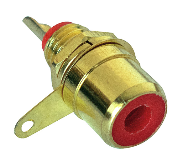 PRESA RCA DA PANN.DORATA COL.ROSSO