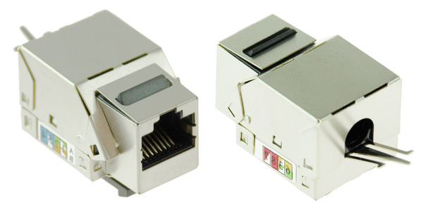 PRESA KEYSTONE MODULARE PLUG RJ45 8P/8C CAT6, SCHERMATA, DA PANNELLO PRESA KEYSTONE MODULARE PLUG RJ45 8P/8C CAT6, SCHERMATA, DA PANNELLO