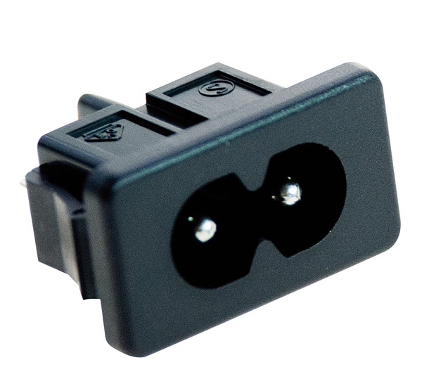 SPINA DA INCASSO BIPOLARE SNAP-IN 2,5A 250V, VDE, UL SPINA DA INCASSO BIPOLARE SNAP-IN 2,5A 250V, VDE, UL