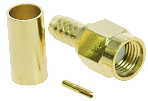 SPINA SMA REVERSE VOLANTE A CRIMPARE x RG58, D1- 3.2mm, D2- 5.5mm