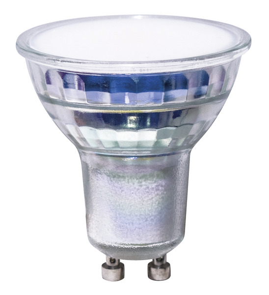 LAMPADA LED PAR16 Vetro, GU10, 4W, BA120°, 3000K, 220Vac, LM500 (F.T.), CRI80, 50*55mm, Alte Temperature, Classe E