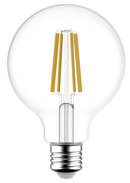 LAMPADA LED Classe A, GLOBO G95 Filament Trasp., E27, 5W, FA320°, 3000K, 220Vac, LM1055, CRI80, 95*140mm