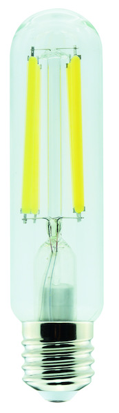 LAMPADA LED T38 serie Filament Trasparente, E27, 14W, FA320°, 3000K, 220Vac, LM2350, CRI80, 38*150mm
