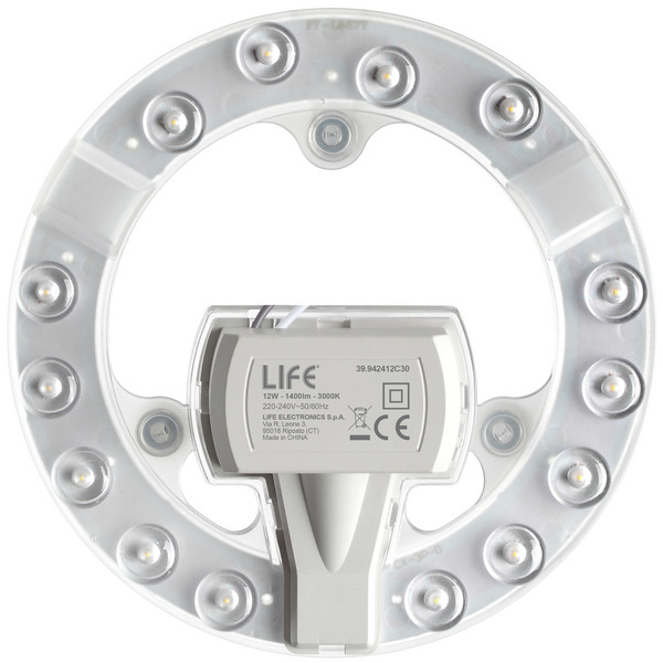 MODULO LED A DISCO CON MAGNETE, 12W, 170°, 4000K, 1400LM, CRI80, D.137mm, Classe E MODULO LED A DISCO CON MAGNETE, 12W, 170°, 4000K, 1400LM, CRI80, D.137mm, Classe E