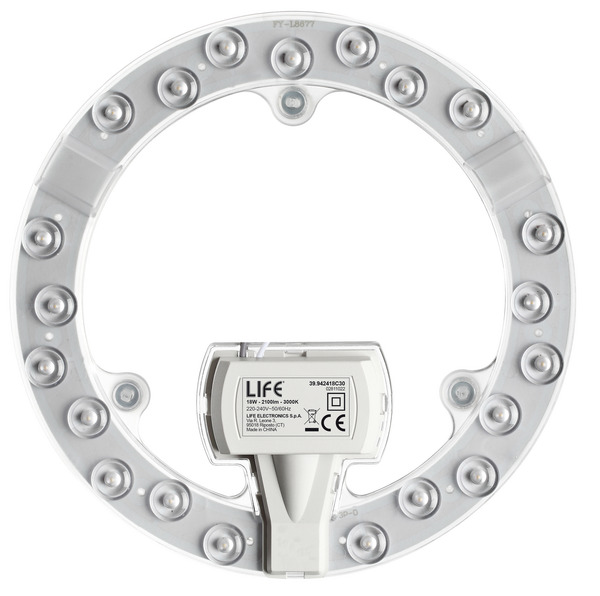MODULO LED A DISCO CON MAGNETE, 18W, 170°, 4000K, 2100LM, CRI80, D.176mm, Classe E MODULO LED A DISCO CON MAGNETE, 18W, 170°, 4000K, 2100LM, CRI80, D.176mm, Classe E