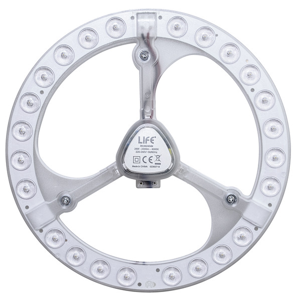 MODULO LED A DISCO CON MAGNETE, 24W, 170°, 3000K, 1950LM, RA 80, D.228mm, BOX MODULO LED A DISCO CON MAGNETE, 24W, 170°, 3000K, 1950LM, RA 80, D.228mm, BOX