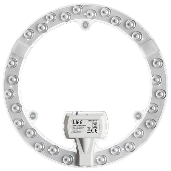 MODULO LED A DISCO CON MAGNETE, 24W, 170°, 3000K, 2700LM, CRI80, D.215mm, Classe E MODULO LED A DISCO CON MAGNETE, 24W, 170°, 3000K, 2700LM, CRI80, D.215mm, Classe E