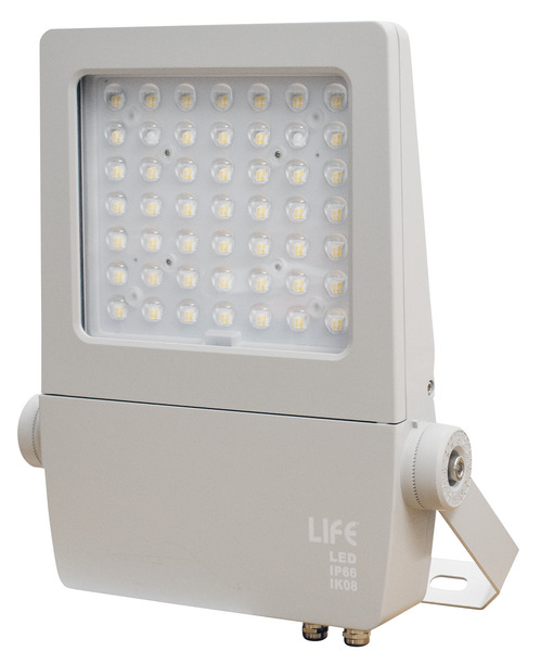PROIETTORE A LED Dimmerabile Serie F65, IP66, IK08, 150W, 60°, 5700K, LM21000, CRI70, 220V 386x256x65mm G5A PROIETTORE A LED Dimmerabile Serie F65, IP66, IK08, 150W, 60°, 5700K, LM21000, CRI70, 220V 386x256x65mm G5A
