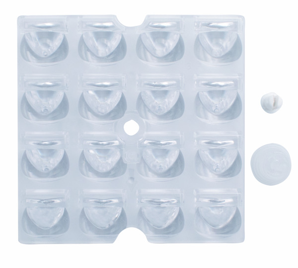 LENTE DI RICAMBIO ASIMMETTRICA 50° / 100° per Proiettori serie 39.9F6705CFN / 39.9F6710CFN / 39.9F6715CFN / 39.9F6720CFN / 39.9F6730CFN