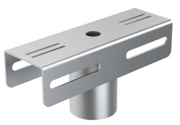 ADATTATORE DI FISSAGGIO TESTA PALO D.60mm, DOPPIO LATO, PER PROIETTORI SERIE 39.9F65*, 39.9F66* e 39.9F67*