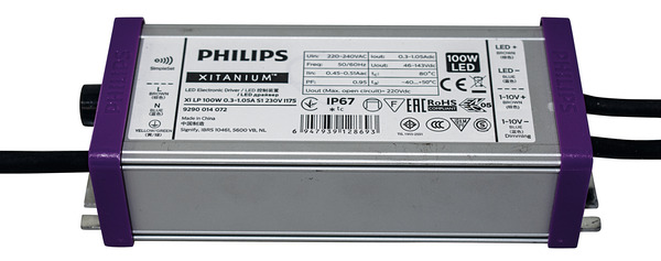 TRASFORMATORE PH per LED, dimmer 1-10, 100W, 1050mA max, 46-143Vdc, In:220Vac, per 39.9FS1310N TRASFORMATORE PH per LED, dimmer 1-10, 100W, 1050mA max, 46-143Vdc, In:220Vac, per 39.9FS1310N