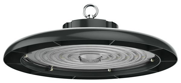 PROIETTORE UFO IP65 A LED Serie HU3, Multipower 200W/160W/120W, 90°, 4000K, 220V, 30000LM, CRI80, 335x103mm G5A, Driver LIFUD