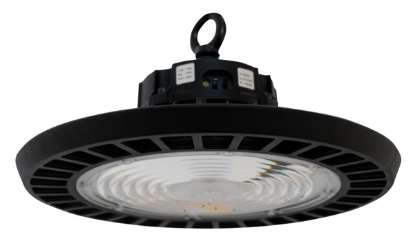 PROIETTORE UFO IP65 A LED Serie HU5, Dimmerabile, 200W/150W/110W, 60°/90°/105°, 3000K/4000K/6000K, 220Vac, 30000LM, CRI80, 300x163mm G5A, Driver LIFUD