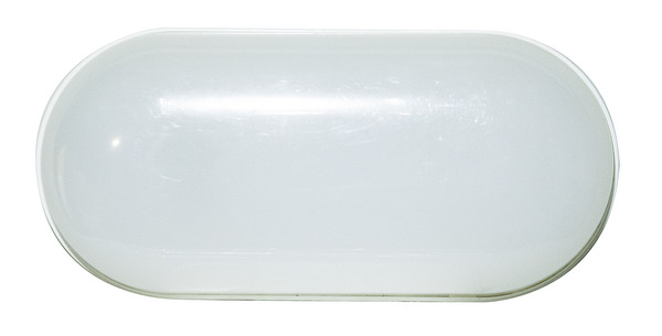 PLAFONIERA A LED OVALE IP65, 12W, 120°, 3000K, 180-250Vac, LM1200, RA 80, Misure 192x90mm H.45mm PLAFONIERA A LED OVALE IP65, 12W, 120°, 3000K, 180-250Vac, LM1200, RA 80, Misure 192x90mm H.45mm
