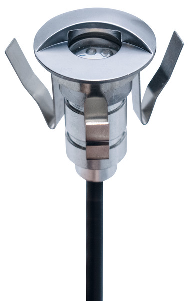 PUNTO LUCE SEGNA PASSO, IP65, 12Vdc 0,6W, LUCE A 90°, 3000K, D.26mm x H41mm, IN ALLUMINIO, CON CAVO 1M PUNTO LUCE SEGNA PASSO, IP65, 12Vdc 0,6W, LUCE A 90°, 3000K, D.26mm x H41mm, IN ALLUMINIO, CON CAVO 1M