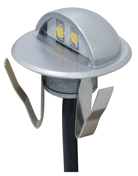 PUNTO LUCE SEGNA PASSO, IP65, 12Vdc 1,0W, LUCE A 90°, 3000K, D.35mm x H35mm, IN ZINCO, CON CAVO 1M PUNTO LUCE SEGNA PASSO, IP65, 12Vdc 1,0W, LUCE A 90°, 3000K, D.35mm x H35mm, IN ZINCO, CON CAVO 1M