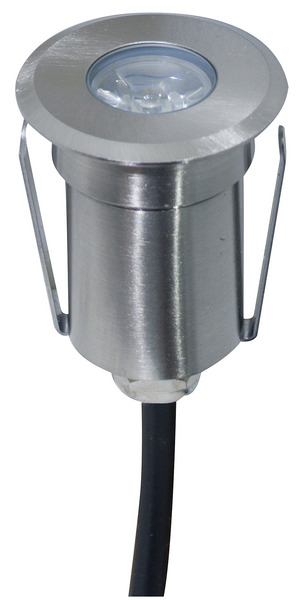 PUNTO LUCE SEGNA PASSO, IP67, 12Vdc 1,5W,6500K, D.40mm/H60mm, ACCIAIO 304 + Alluminio, CAVO 1M PUNTO LUCE SEGNA PASSO, IP67, 12Vdc 1,5W,6500K, D.40mm/H60mm, ACCIAIO 304 + Alluminio, CAVO 1M