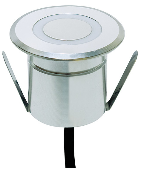 PUNTO LUCE SEGNA PASSO, IP67, 12Vdc 2,0W, 3000K, D.56mm, Foro 55mm, Acciaio 316, CAVO 1M PUNTO LUCE SEGNA PASSO, IP67, 12Vdc 2,0W, 3000K, D.56mm, Foro 55mm, Acciaio 316, CAVO 1M