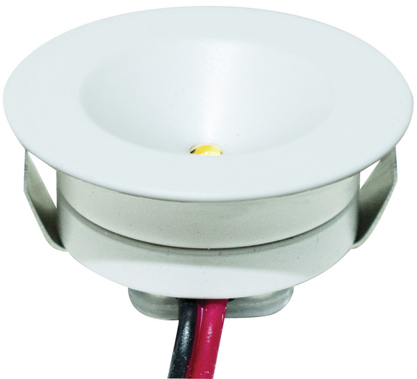 PUNTO LUCE da Plafone e da Incasso, Corrente Costante 350mA, 1.1W, 3000K, LM110, CRI80, D32,5x17mm, F29mm.