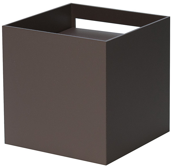 APPLIQUE a LED CUBO, IP65, 220Vac, 6W, LUCE 3000K, 400LM, CRI80, 100x100mm, Allum. BROWN APPLIQUE a LED CUBO, IP65, 220Vac, 6W, LUCE 3000K, 400LM, CRI80, 100x100mm, Allum. BROWN