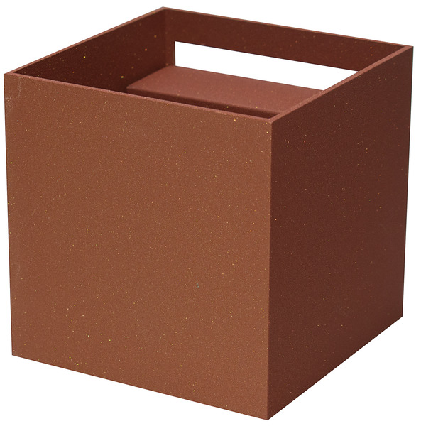 APPLIQUE a LED Quadrato, IP65, 220Vac, 6W, LUCE 3000K, 400LM, RA80, 100x100mm,colore Acciaio Corten APPLIQUE a LED Quadrato, IP65, 220Vac, 6W, LUCE 3000K, 400LM, RA80, 100x100mm,colore Acciaio Corten