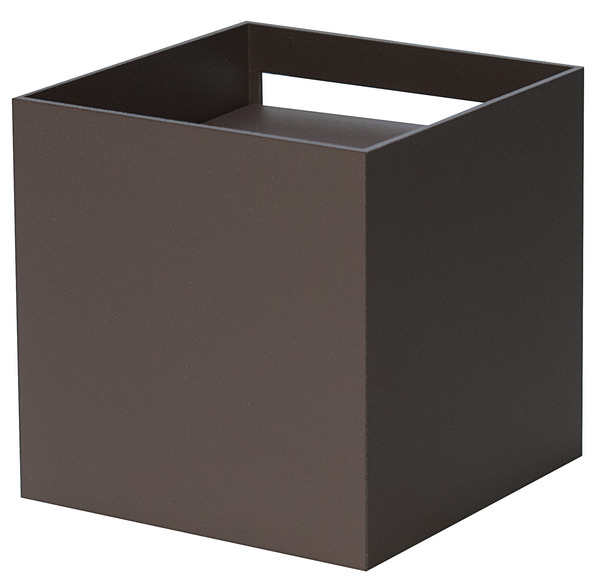 APPLIQUE a LED CUBO MAX, IP65, 220Vac, 20W, LUCE 3000K, 1000LM, CRI80, 120x120mm, Allum. Brown APPLIQUE a LED CUBO MAX, IP65, 220Vac, 20W, LUCE 3000K, 1000LM, CRI80, 120x120mm, Allum. Brown