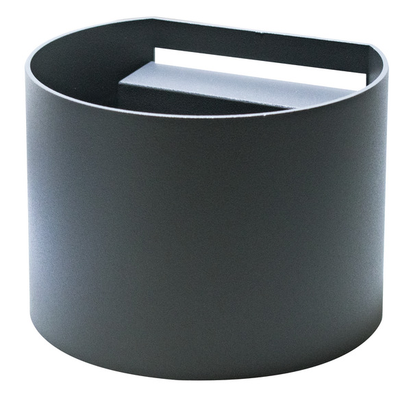 APPLIQUE a LED Rotondo, IP65, 220Vac, 6W, LUCE 3000K, 400LM, CRI80, 135x115mm, Alluminio Grigio APPLIQUE a LED Rotondo, IP65, 220Vac, 6W, LUCE 3000K, 400LM, CRI80, 135x115mm, Alluminio Grigio