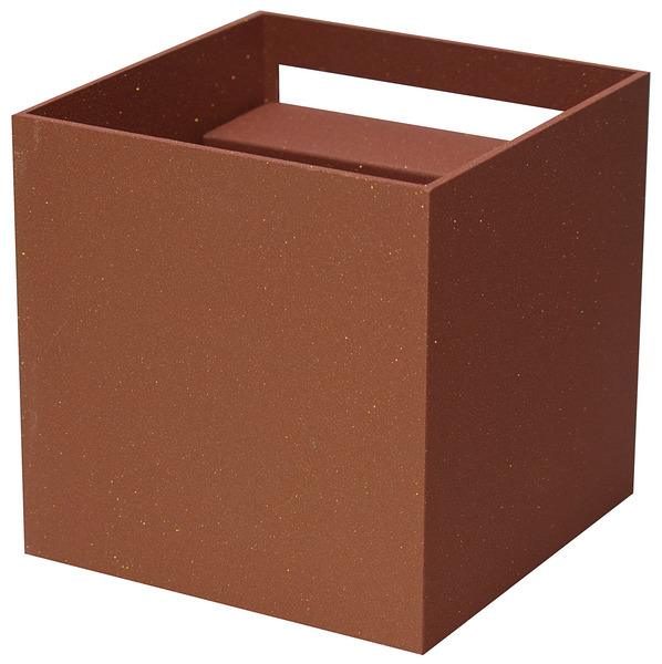 APPLIQUE a LED CUBO, IP65, 220Vac, 12,5W, TRICOLOR, 600LM, CRI80, 100x100mm, Alluminio, colore Acciaio Corten APPLIQUE a LED CUBO, IP65, 220Vac, 12,5W, TRICOLOR, 600LM, CRI80, 100x100mm, Alluminio, colore Acciaio Corten