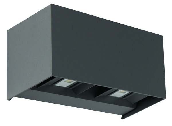 APPLIQUE a LED CUBO2, IP65, 220Vac, 20W, TRICOLOR, 1000LM, CRI80, 200x100x100mm, Allum. Grigio APPLIQUE a LED CUBO2, IP65, 220Vac, 20W, TRICOLOR, 1000LM, CRI80, 200x100x100mm, Allum. Grigio