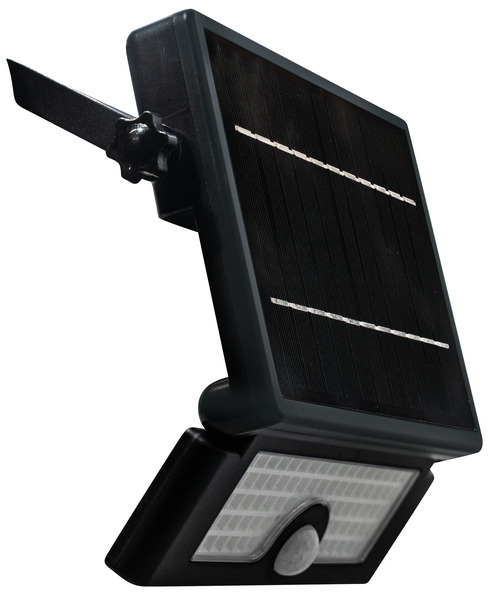 Punto Luce ad energia SOLARE, IP65, con sensore, 6W, 500LM, TRICOLOR, 240x165x36mm, colore Nero Punto Luce ad energia SOLARE, IP65, con sensore, 6W, 500LM, TRICOLOR, 240x165x36mm, colore Nero
