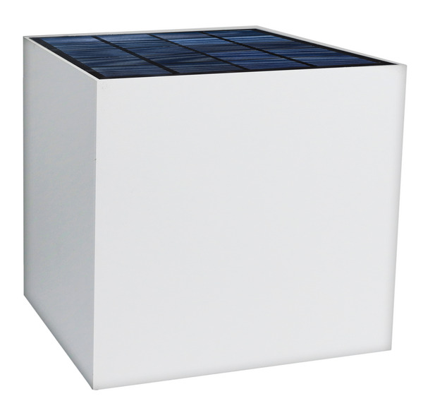 APPLIQUE Quadrato ad energia SOLARE, con sensore, IP65, LUCE 3000K, 320LM, RA80, 150x150x150mm, colore Bianco APPLIQUE Quadrato ad energia SOLARE, con sensore, IP65, LUCE 3000K, 320LM, RA80, 150x150x150mm, colore Bianco