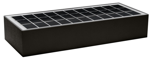 APPLIQUE Rettangolare ad energia SOLARE, con sensore, IP65, LUCE 3000K, 6W, 900LM, RA70, 230x97x43mm, colore Nero APPLIQUE Rettangolare ad energia SOLARE, con sensore, IP65, LUCE 3000K, 6W, 900LM, RA70, 230x97x43mm, colore Nero
