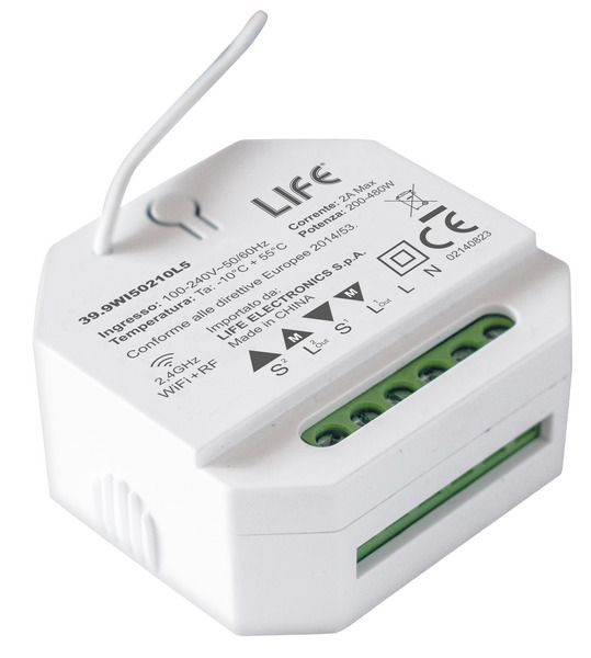Modulo Tapparelle, SmartLIFE + LIFE512, Wireless+RF 2,4GHz (compatibile radiocomandi 16.LT5RD2 e 16.LT5RD4) Modulo Tapparelle, SmartLIFE + LIFE512, Wireless+RF 2,4GHz (compatibile radiocomandi 16.LT5RD2 e 16.LT5RD4)
