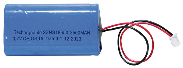 BATTERIA 2x18650 LI-ION 3.7V 2.6A, DA UTILIZZARE SOLO COME RICAMBIO x 39.LED09350 BATTERIA 2x18650 LI-ION 3.7V 2.6A, DA UTILIZZARE SOLO COME RICAMBIO x 39.LED09350