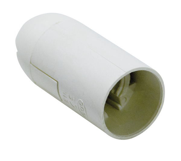 PORTA LAMPADA TIPO E14 IN PLASTICA BIANCA PORTA LAMPADA TIPO E14 IN PLASTICA BIANCA