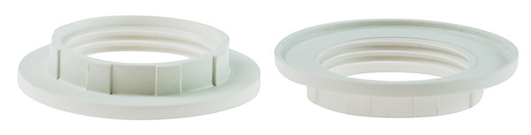 GHIERA BIANCA IN PLASTICA PER PORTA LAMPADA 39.P0142W GHIERA BIANCA IN PLASTICA PER PORTA LAMPADA 39.P0142W