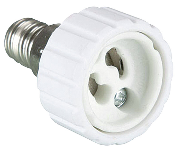 ADATTATORE PER LAMPADA, DA E14 A GU10 ADATTATORE PER LAMPADA, DA E14 A GU10