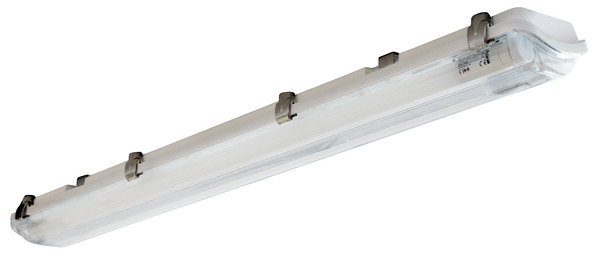 PLAFONIERA SLIM PER TUBI LED 2x60CM, IP65, ALIMENTAZIONE DIRETTA 220Vac, ABS+PS, DIM. 67x11x6cm PLAFONIERA SLIM PER TUBI LED 2x60CM, IP65, ALIMENTAZIONE DIRETTA 220Vac, ABS+PS, DIM. 67x11x6cm