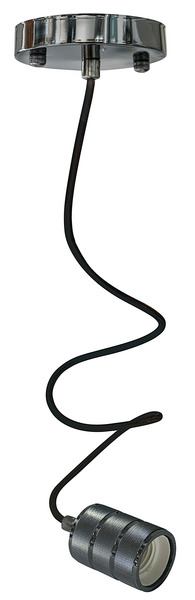 Pendant in metallo, attacco E27, 100W max, cavo 1m, sezione 0.75mm², colore Nero Perla Pendant in metallo, attacco E27, 100W max, cavo 1m, sezione 0.75mm², colore Nero Perla