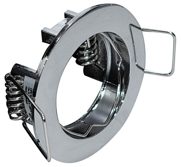 Supporto rotondo per MR11,colore cromato,ghiera fissa, D.55mm,F.45mm (portalampada non incluso) Supporto rotondo per MR11,colore cromato,ghiera fissa, D.55mm,F.45mm (portalampada non incluso)
