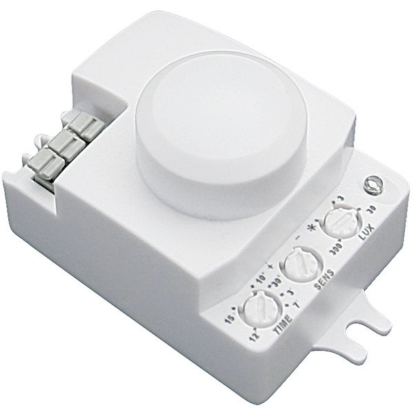 Rilevatore di movimento a Microonde, 360°, da parete, Distanza Max 10mt con D&N regolabile, 230Vac, 1200W max,IP20