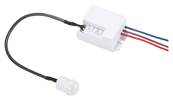 RILEVATORE DI MOVIMENTO PIR MINI, INSTALLAZIONE INTERNA, COMPATIBILE CON SCATOLA 503, RAGGIO DI RILEVAMENTO 8M 360°, D&N regolabile, 230Vac, 800W max