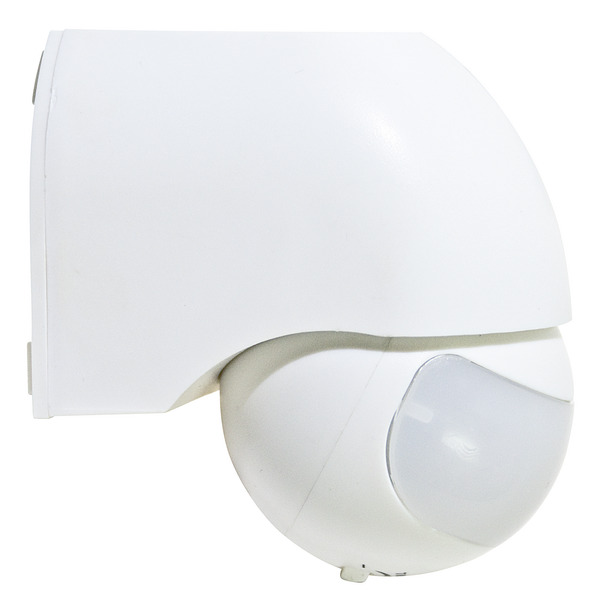 RILEVATORE DI MOVIMENTO IR E CREPUSCOLARE DA PARETE, 180°, 12mt, 230Vac, 1200W max, IP44 RILEVATORE DI MOVIMENTO IR E CREPUSCOLARE DA PARETE, 180°, 12mt, 230Vac, 1200W max, IP44