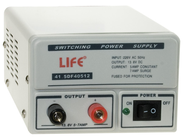 ALIMENTATORE SWITCHING 13,8V 5A/7A CON ErP