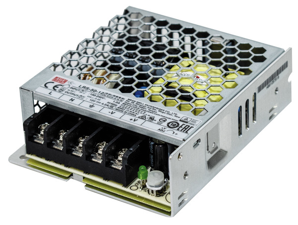 Aliment. Metallico,12Vdc 4.2A 50W IN:85-264V DIM:99X82X30mm LRS-50-12 MEAN WELL