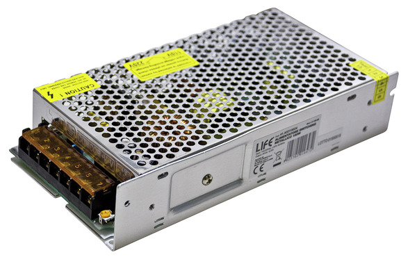 ALIMENTATORE SWITC. METAL. Serie 3, 24Vdc 6,25A 150W INPUT 110/220Vac +/-10% DIMEN.198*98*42mm