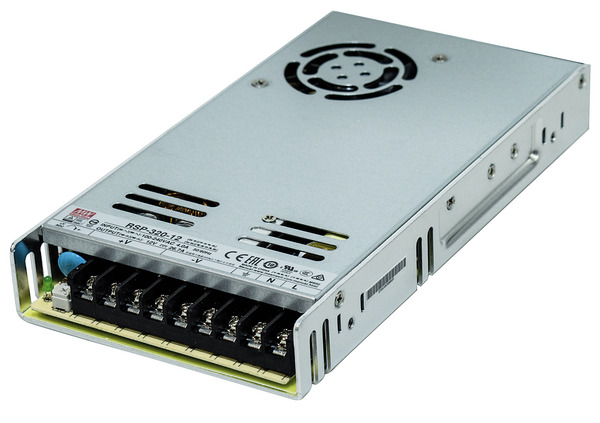 Aliment. Metallico,12Vdc 26,7A 320,4W IN:88-264V DIM:215X115X30mm FAN RSP-320-12 MEAN WELL