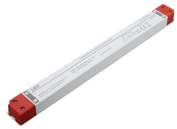Alimentatore Ultra Slim, 12Vdc 8,333A 100W, IN:220Vac, DIM.:320x30x19mm